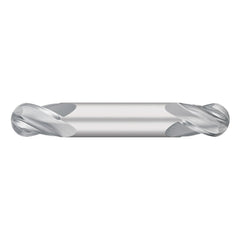 Ball End Mill: 1/2" Dia, 5/8" LOC, 4 Flute, Solid Carbide