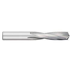 Screw Machine Length Drill Bit: Size #18, 135 deg Point, Solid Carbide