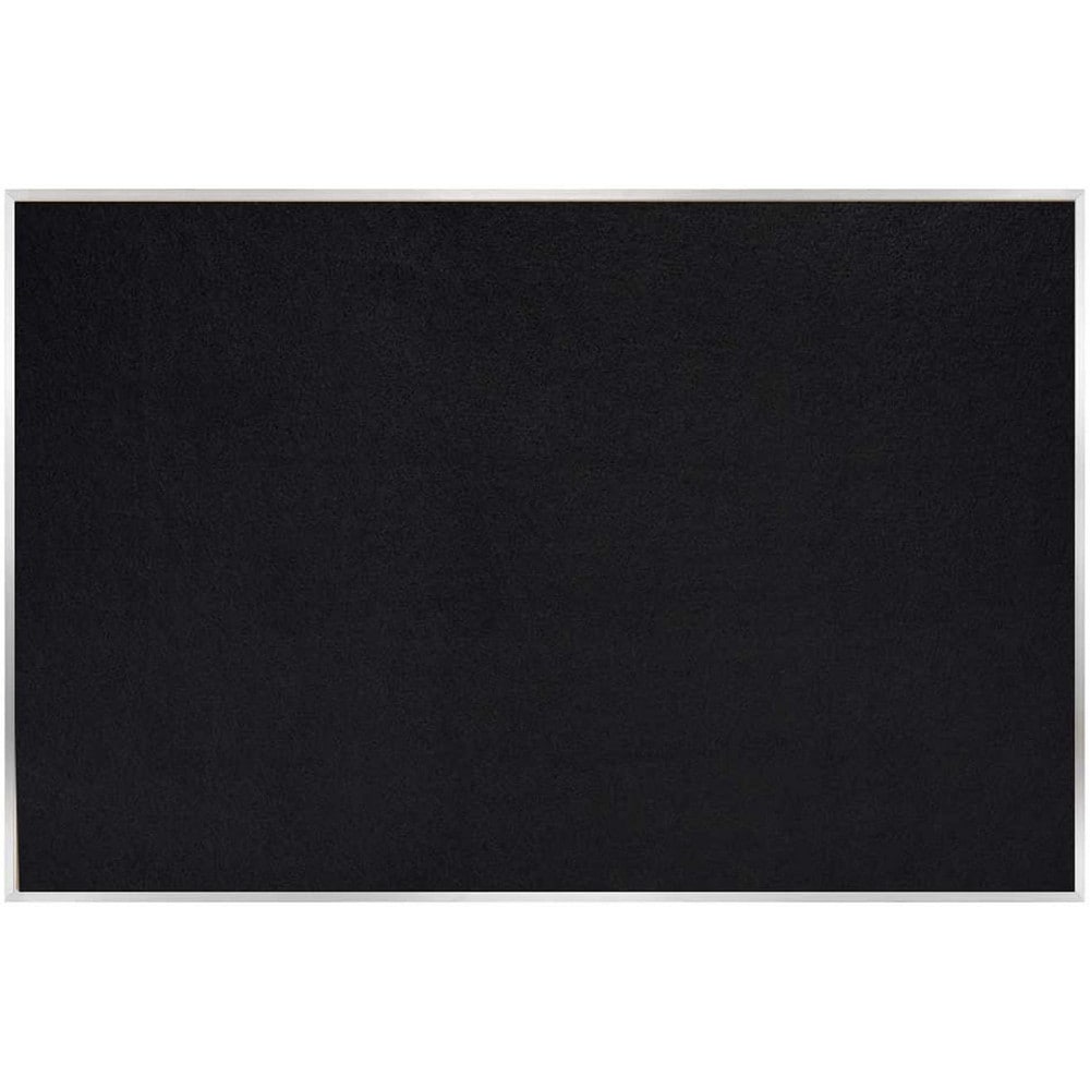 Cork Bulletin Boards; Bulletin Board Type: Recycled Rubber Tack Bulletin Board; Board Color: Black; Board Material: Rubber; Width (Inch): 84; Height (Inch): 48; Frame Material: Aluminum; Frame Color: Silver