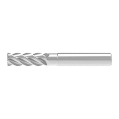 Corner Chamfer End Mill: 5.00 mm Dia, 13.00 mm LOC, 4 Flute, 0.10 mm Chamfer Width, Solid Carbide