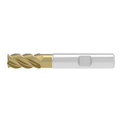 Corner Chamfer End Mill: 20.00 mm Dia, 38.00 mm LOC, 5 Flute, 0.30 mm Chamfer Width, Solid Carbide