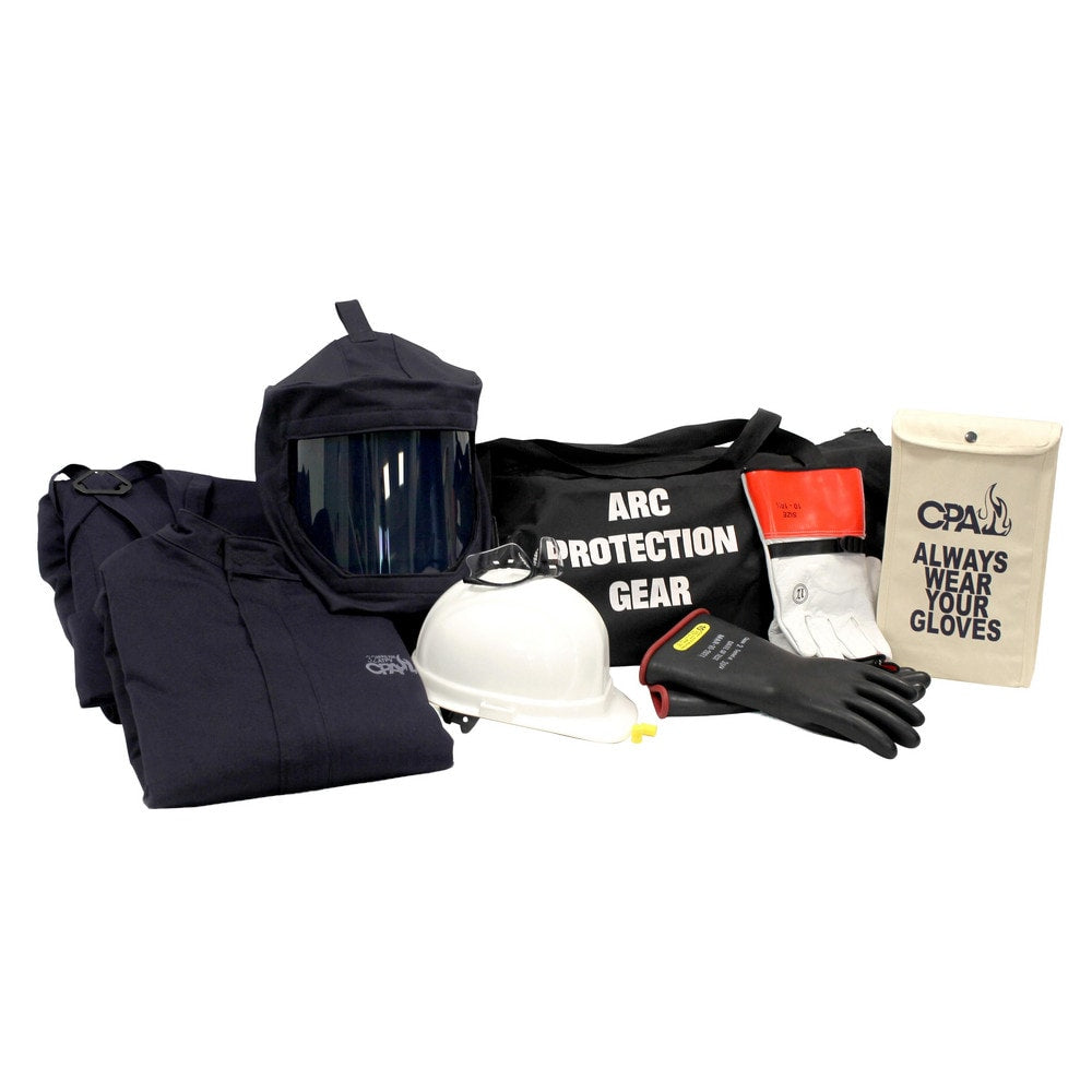 Arc Flash Clothing Kit: Size Small, Cotton, Bib Overalls, Hoods & Jacket