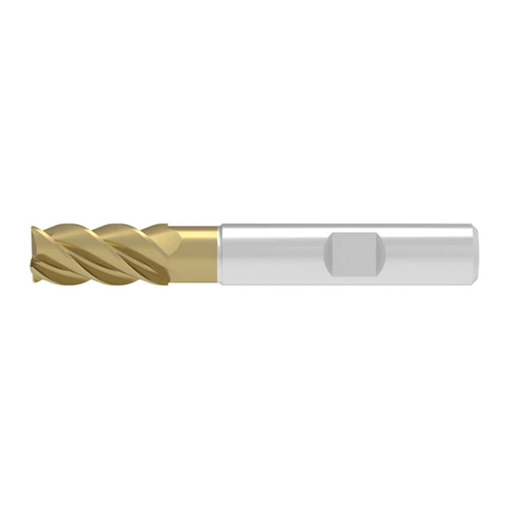 Corner Chamfer End Mill: 5.00 mm Dia, 13.00 mm LOC, 3 Flute, 0.12 mm Chamfer Width, Solid Carbide