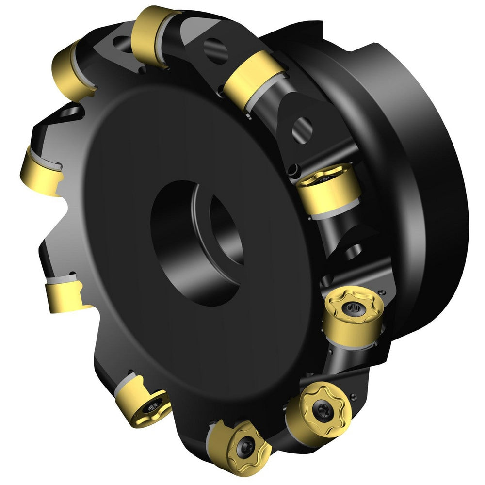 Indexable High-Feed Face Mills; Cutting Diameter (mm): 88.00; Minimum Cutting Diameter (mm): 88.00; Cutting Diameter (Decimal Inch): 3.4646; Minimum Cutting Diameter (Decimal Inch): 3.4646; Maximum Cutting Diameter (Decimal Inch): 3.9370; Maximum Cutting