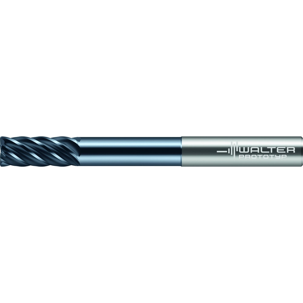 Corner Radius End Mill: 1/2" Dia, 1-1/4" LOC, 0.0600" Radius, 6 Flute, Solid Carbide