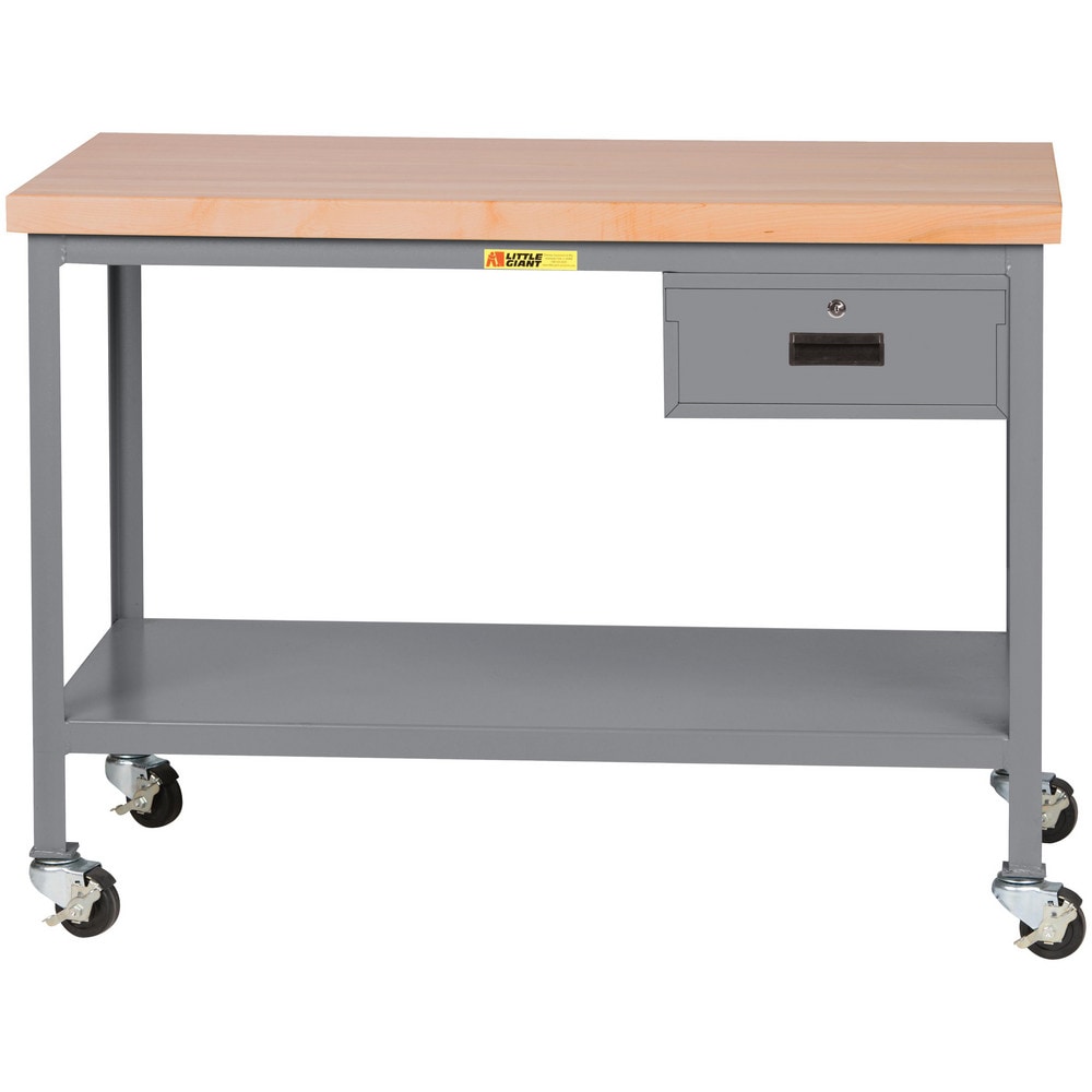 Mobile Work Benches; Bench Type: Butcher Block Work Center; Edge Type: Square; Depth (Inch): 36; Leg Style: Fixed; Load Capacity (Lb.