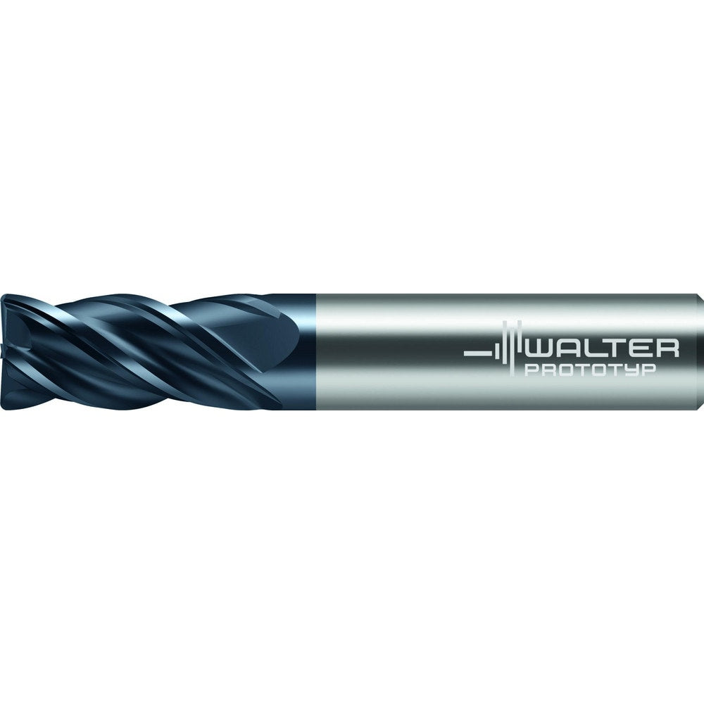 Corner Radius End Mill: 3/16" Dia, 3/4" LOC, 0.0300" Radius, 4 Flute, Solid Carbide