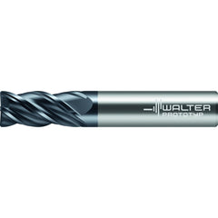 Corner Radius End Mill: 1/2" Dia, 5/8" LOC, 0.1200" Radius, 4 Flute, Solid Carbide