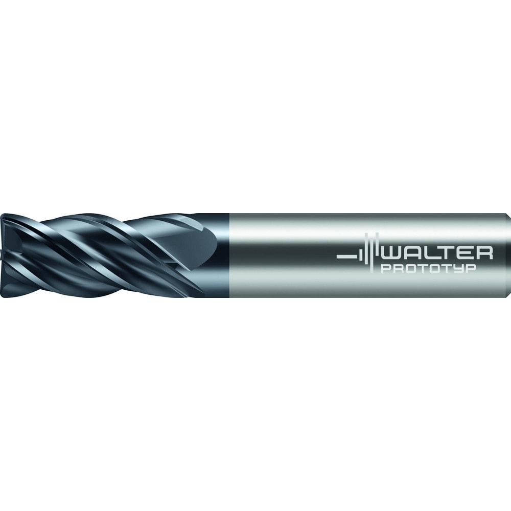 Corner Radius End Mill: 3/16" Dia, 5/16" LOC, 0.0150" Radius, 4 Flute, Solid Carbide