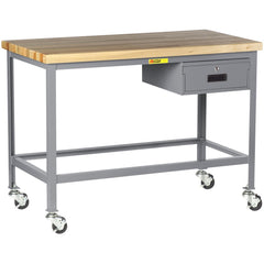 Mobile Work Benches; Bench Type: Butcher Block Work Center; Edge Type: Square; Depth (Inch): 30; Leg Style: Fixed; Load Capacity (Lb.