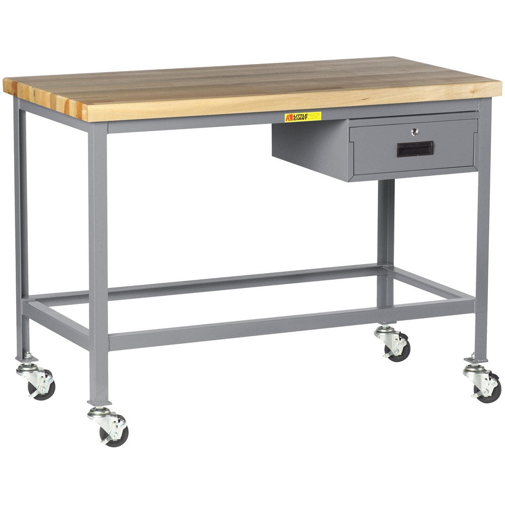 Mobile Work Benches; Bench Type: Butcher Block Work Center; Edge Type: Square; Depth (Inch): 36; Leg Style: Fixed; Load Capacity (Lb.