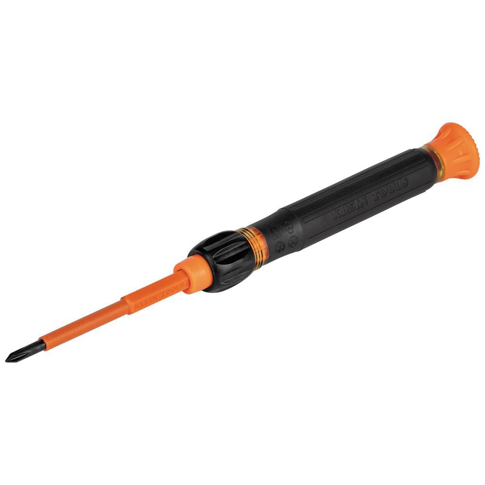 Bit Screwdrivers; Type: 2 in 1; Tip Type: Precision, Insulated; Drive Size (TXT): 1/2 in; Phillips Point Size: #0; Slotted Point Size: 1/8" (3.0 mm); Shaft Length: 2.5000