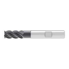 Corner Chamfer End Mill: 5.00 mm Dia, 13.00 mm LOC, 3 Flute, 0.17 mm Chamfer Width, Solid Carbide