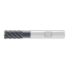 Corner Chamfer End Mill: 20.00 mm Dia, 38.00 mm LOC, 6 Flute, 0.30 mm Chamfer Width, Solid Carbide