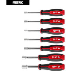 Nutdriver Sets; Drive Size: 8 mm, 5 mm, 13 mm, 5.5 mm, 10 mm; Handle Type: Tri-Lobe; Shaft Type: Hollow; Container Type: None; Shaft Length (Inch): 4; Overall Length (Decimal Inch): 10.4300