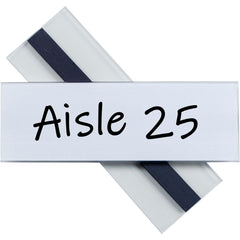 Label Holders; Width (Inch): 6 in; Label Holder Style: Slide-in; Material: PVC; Label Insert Position: Side