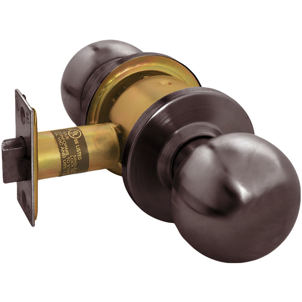 Knob Locksets; Type: Privacy; Key Type: Keyed Different; Material: Metal; Finish/Coating: Oil-Rubbed Bronze; Compatible Door Thickness: 1-3/8" to 1-3/4"; Backset: 2.375; Lockset Grade: Grade 2