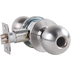 Knob Locksets; Type: Storeroom; Key Type: Keyed Different; Material: Metal; Finish/Coating: Satin Chrome; Compatible Door Thickness: 1-3/8" to 1-3/4"; Backset: 2.75; Lockset Grade: Grade 2