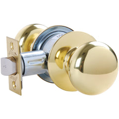 Knob Locksets; Type: Passage; Key Type: Keyed Different; Material: Metal; Finish/Coating: Bright Brass; Compatible Door Thickness: 1-3/8" to 1-3/4"; Backset: 2.75; Lockset Grade: Grade 2