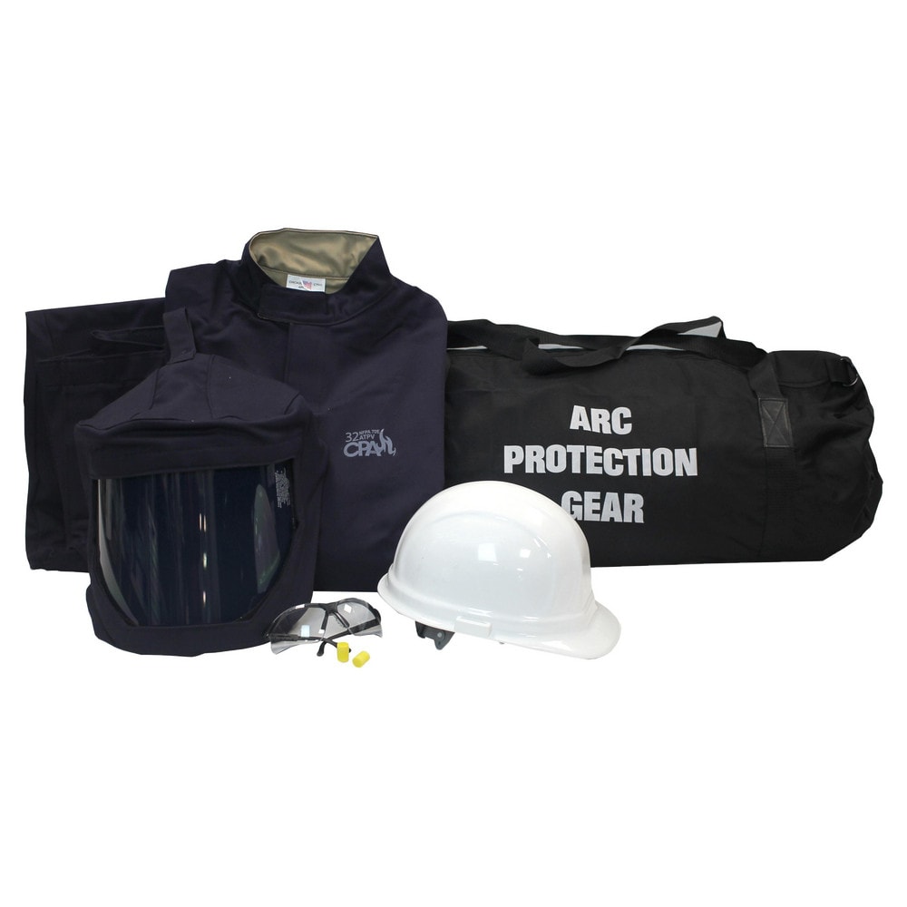 Arc Flash Clothing Kit: Size Large, Cotton, Jacket, Pants & Hoods