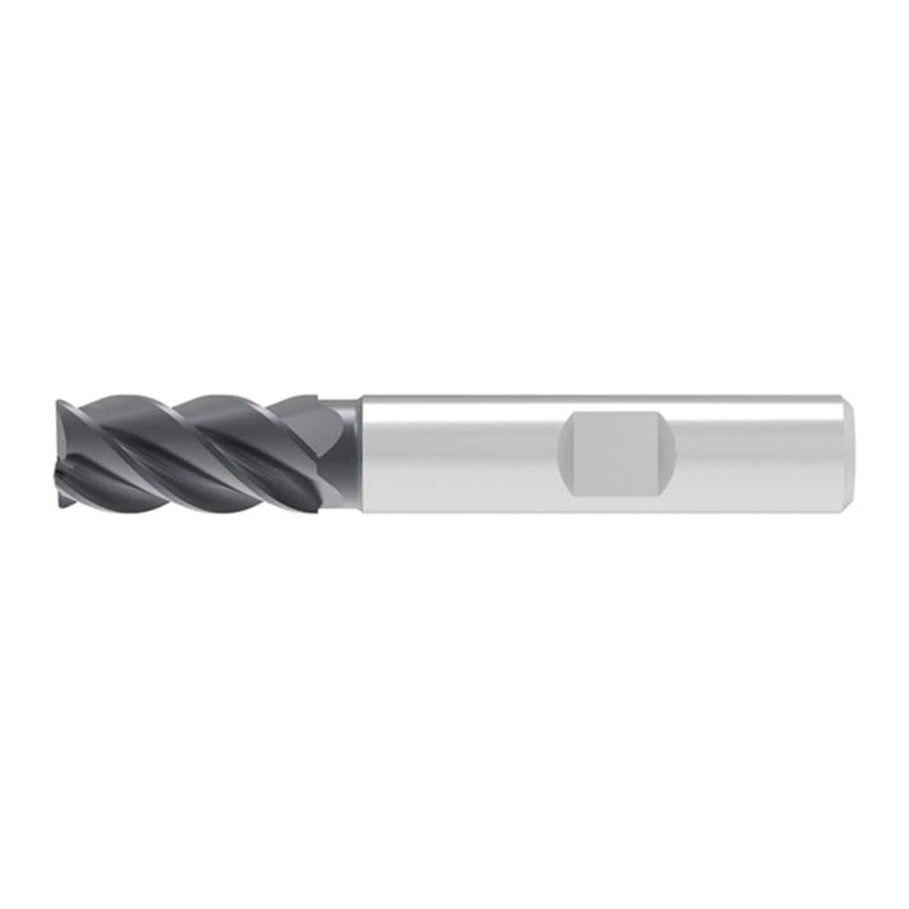 Corner Chamfer End Mill: 20.00 mm Dia, 30.00 mm LOC, 5 Flute, 0.30 mm Chamfer Width, Solid Carbide