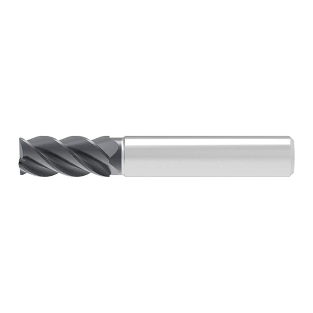 Corner Chamfer End Mill: 18.00 mm Dia, 27.00 mm LOC, 4 Flute, 0.20 mm Chamfer Width, Solid Carbide