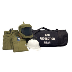 Arc Flash Clothing Kit: Size Medium, Cotton, Bib Overalls, Hoods & Jacket