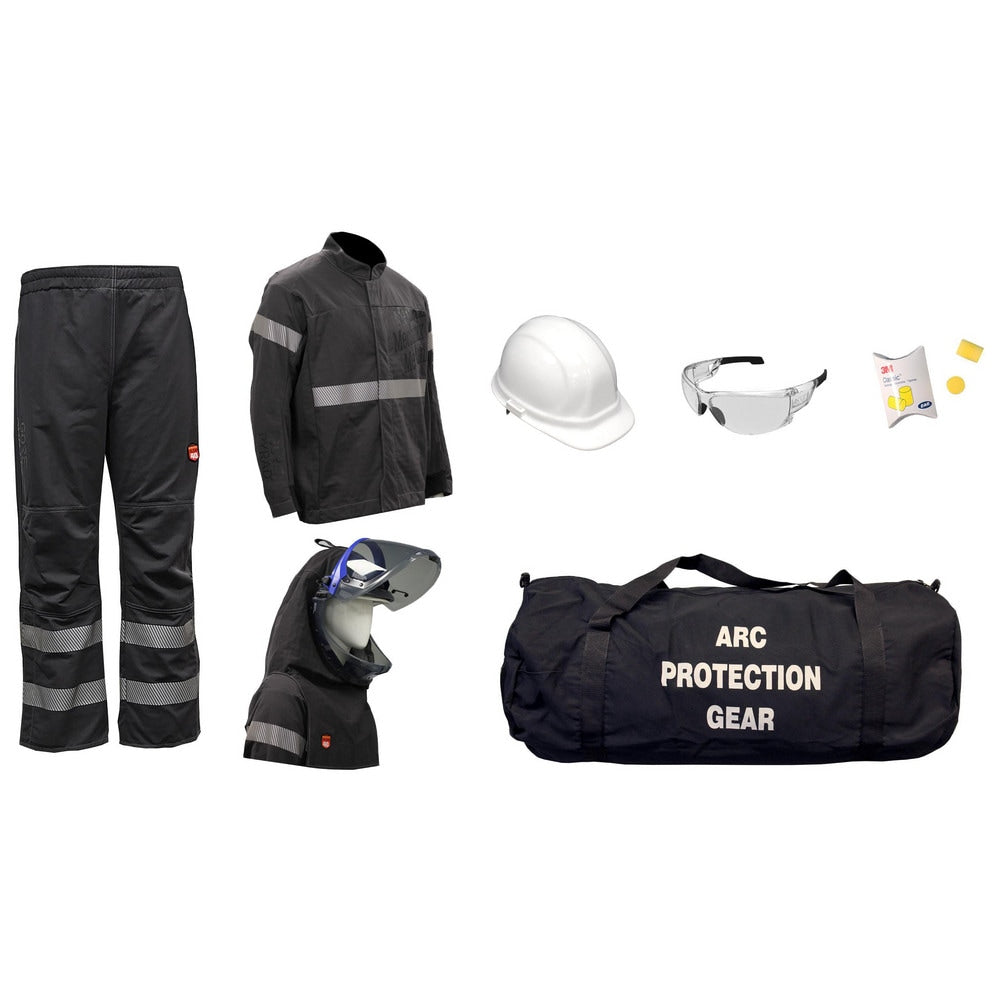 Arc Flash Clothing Kit: Size Large, Cotton, Jacket, Pants & Hoods