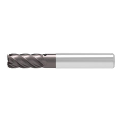 Corner Chamfer End Mill: 8.00 mm Dia, 22.00 mm LOC, 4 Flute, 0.20 mm Chamfer Width, Solid Carbide