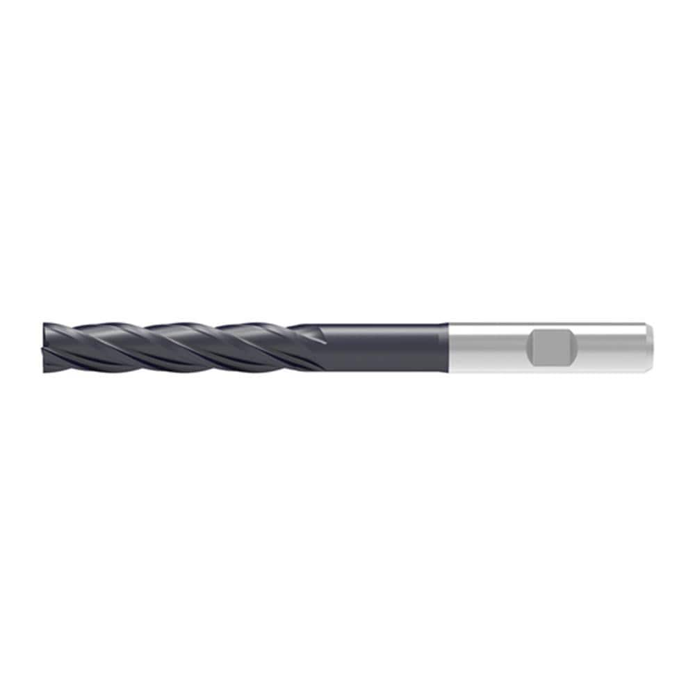 Corner Chamfer End Mill: 14.00 mm Dia, 56.00 mm LOC, 4 Flute, 0.15 mm Chamfer Width, Solid Carbide