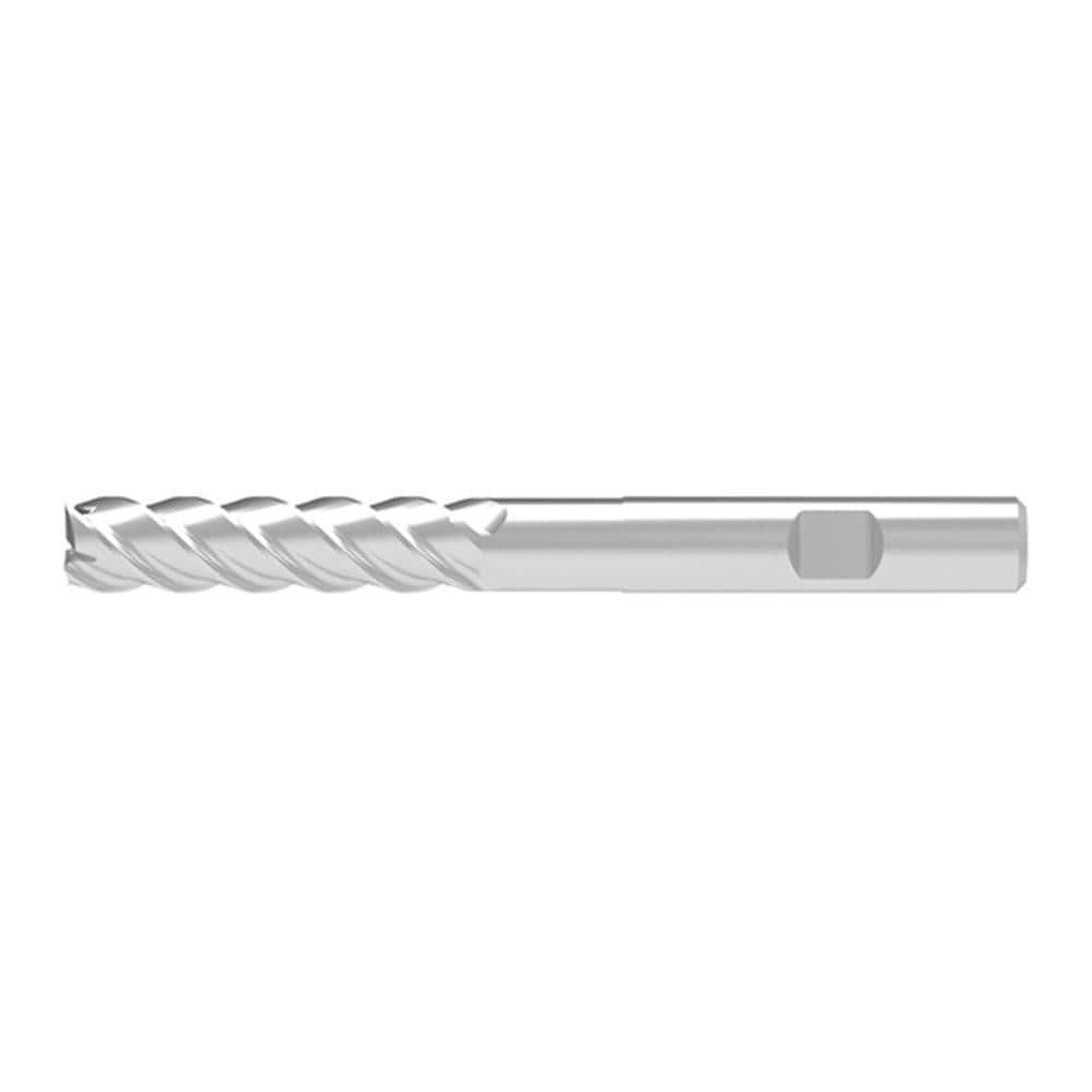 Corner Chamfer End Mill: 14.00 mm Dia, 56.00 mm LOC, 4 Flute, 0.15 mm Chamfer Width, Solid Carbide