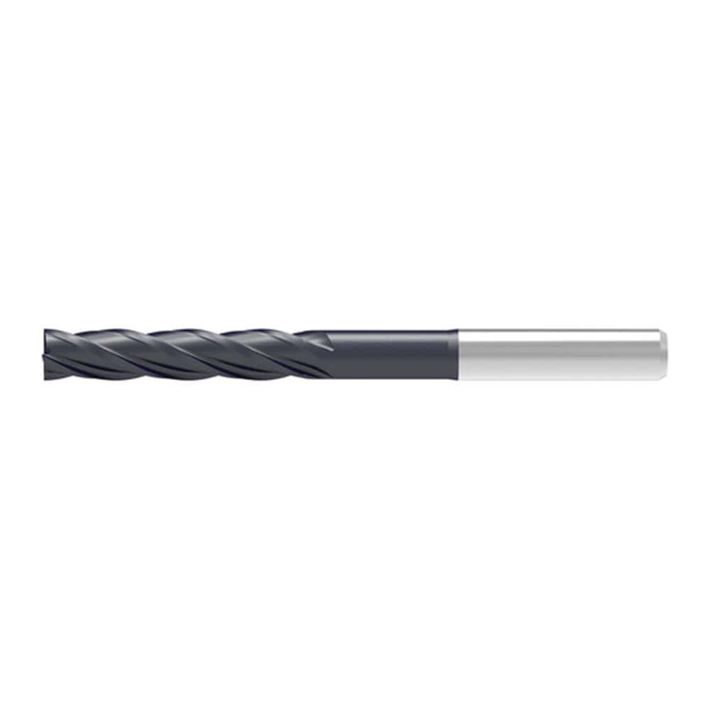 Corner Chamfer End Mill: 4.00 mm Dia, 20.00 mm LOC, 4 Flute, 0.05 mm Chamfer Width, Solid Carbide