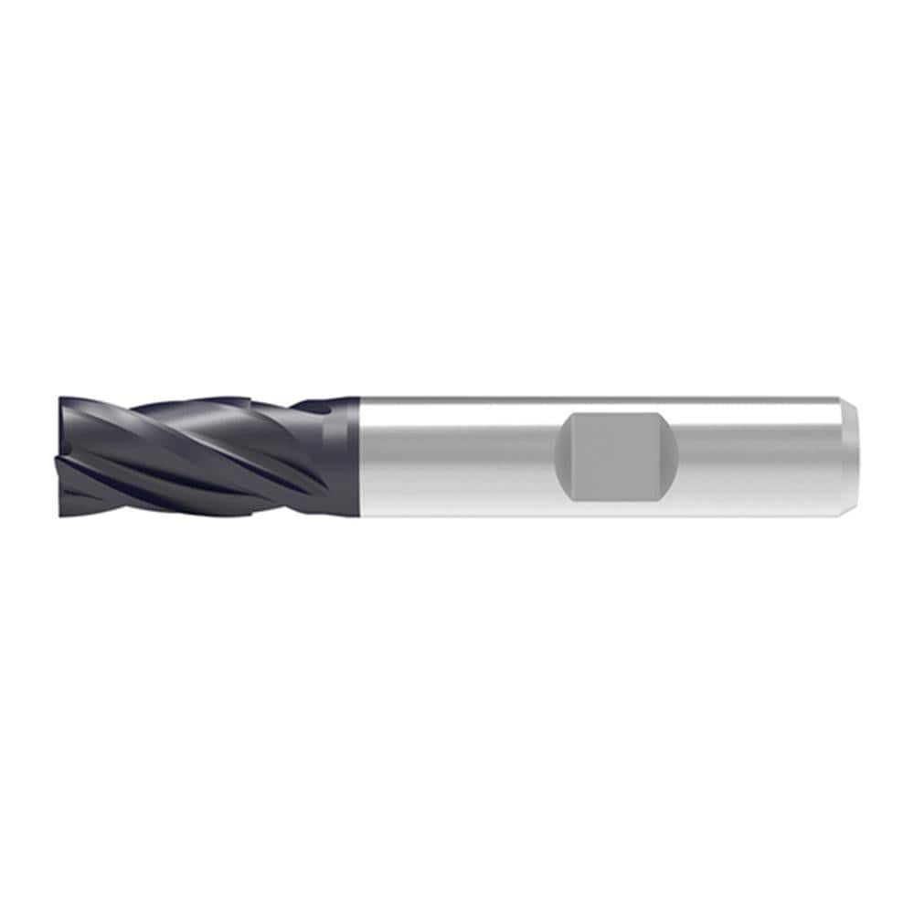 Corner Chamfer End Mill: 16.00 mm Dia, 22.00 mm LOC, 4 Flute, 0.18 mm Chamfer Width, Solid Carbide