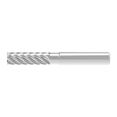 Corner Chamfer End Mill: 8.00 mm Dia, 28.00 mm LOC, 6 Flute, 0.04 mm Chamfer Width, Solid Carbide