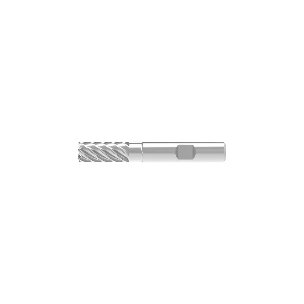 Corner Chamfer End Mill: 20.00 mm Dia, 40.00 mm LOC, 8 Flute, 0.07 mm Chamfer Width, Solid Carbide