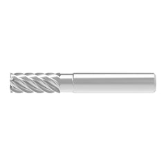 Corner Chamfer End Mill: 14.00 mm Dia, 30.00 mm LOC, 6 Flute, 0.06 mm Chamfer Width, Solid Carbide