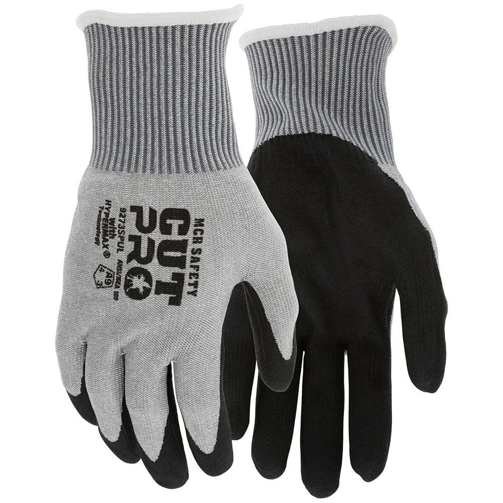 Cut, Puncture & Abrasion-Resistant Gloves: Cut Pro 9273SPU, Size X-Large, ANSI Cut A9, ANSI Puncture 3, Polyurethane, HPPE