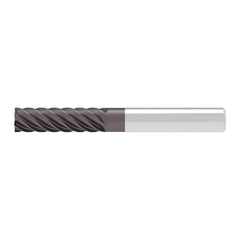 Corner Chamfer End Mill: 12.00 mm Dia, 45.00 mm LOC, 6 Flute, 0.05 mm Chamfer Width, Solid Carbide