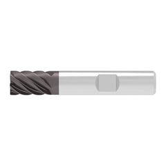 Corner Chamfer End Mill: 20.00 mm Dia, 25.00 mm LOC, 8 Flute, 0.07 mm Chamfer Width, Solid Carbide