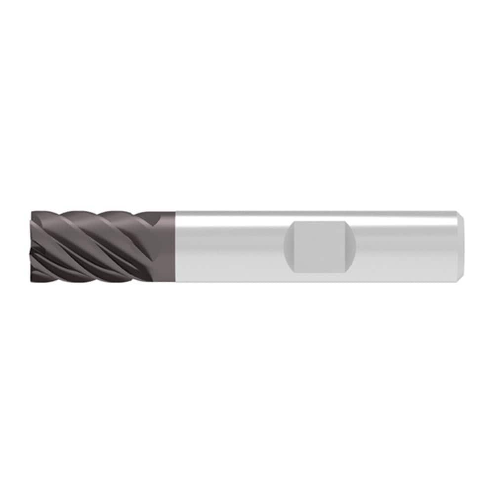 Corner Chamfer End Mill: 12.00 mm Dia, 16.00 mm LOC, 6 Flute, 0.05 mm Chamfer Width, Solid Carbide