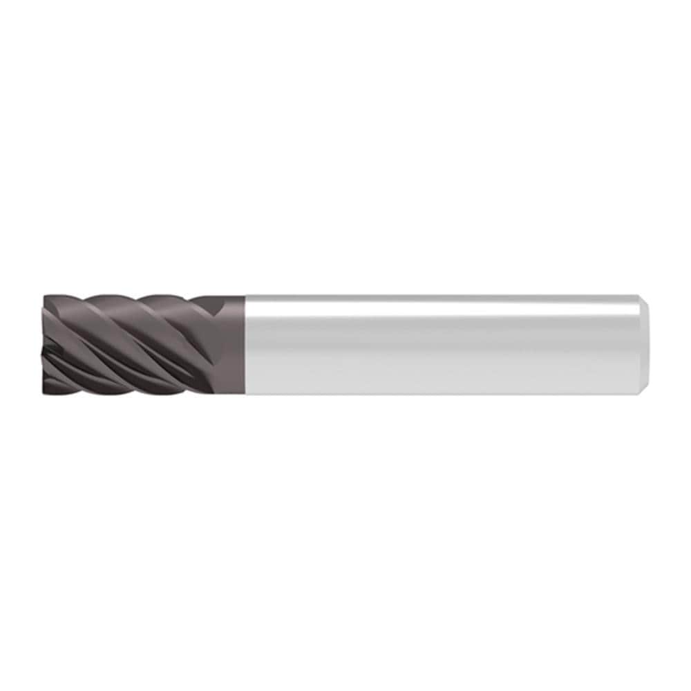 Corner Chamfer End Mill: 8.00 mm Dia, 12.00 mm LOC, 6 Flute, 0.04 mm Chamfer Width, Solid Carbide