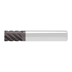 Corner Chamfer End Mill: 5.00 mm Dia, 8.00 mm LOC, 6 Flute, 0.02 mm Chamfer Width, Solid Carbide