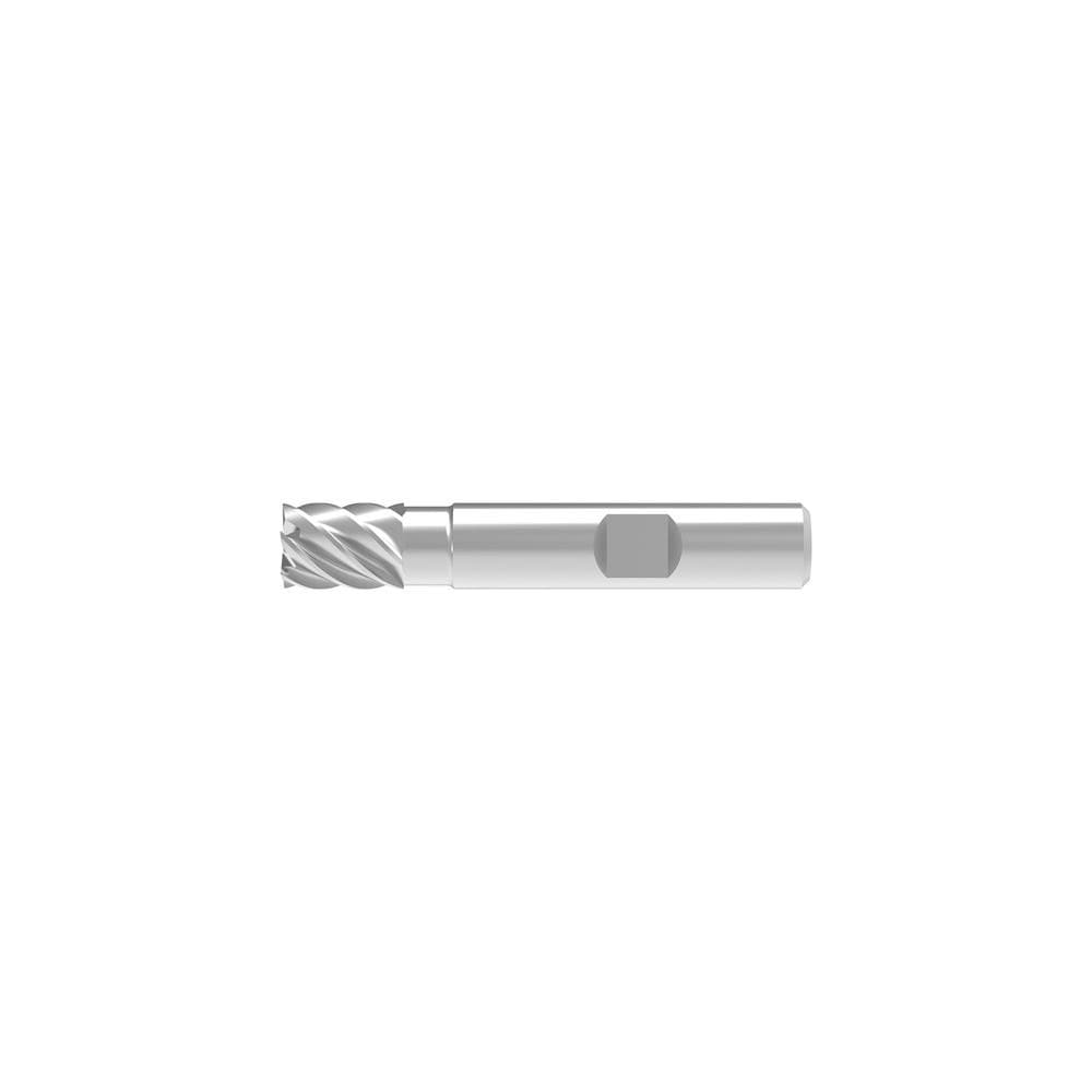 Corner Chamfer End Mill: 10.00 mm Dia, 14.00 mm LOC, 6 Flute, 0.05 mm Chamfer Width, Solid Carbide