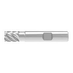 Corner Chamfer End Mill: 7.00 mm Dia, 12.00 mm LOC, 6 Flute, 0.04 mm Chamfer Width, Solid Carbide