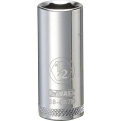 Deep  Hand Socket: 3/8" Drive, 1/2" Socket, 6-Point