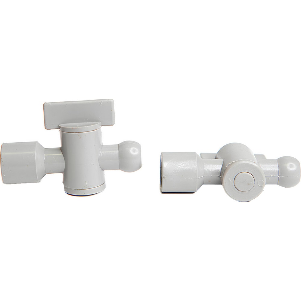 Coolant Hose Valves; Hose Inside Diameter (Inch): 1/4; System Size: 0.25 in; Connection Type: Male Snap-Loc x Female; Body Material: POM; Thread Size: 1/4 in; Number Of Pieces: 2