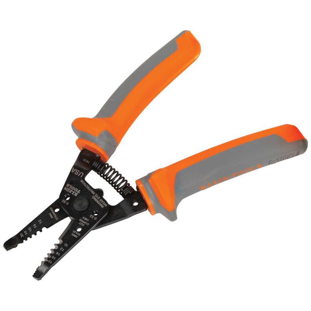 Wire & Cable Strippers; Maximum Capacity: 18 AWG Solid; 20 AWG Stranded; Type: Insulated; Minimum Wire Gauge: 10 AWG Solid; 12 AWG Stranded; Insulated: Yes; Wire Type: AWG, Stranded, Solid; Body Material: Steel