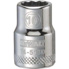 Standard  Hand Socket: 3/8" Drive, 10.00 mm Socket, 12-Point