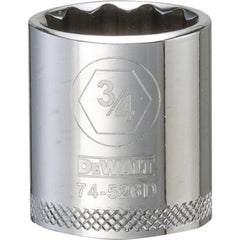 Standard  Hand Socket: 3/8" Drive, 3/4" Socket, 12-Point