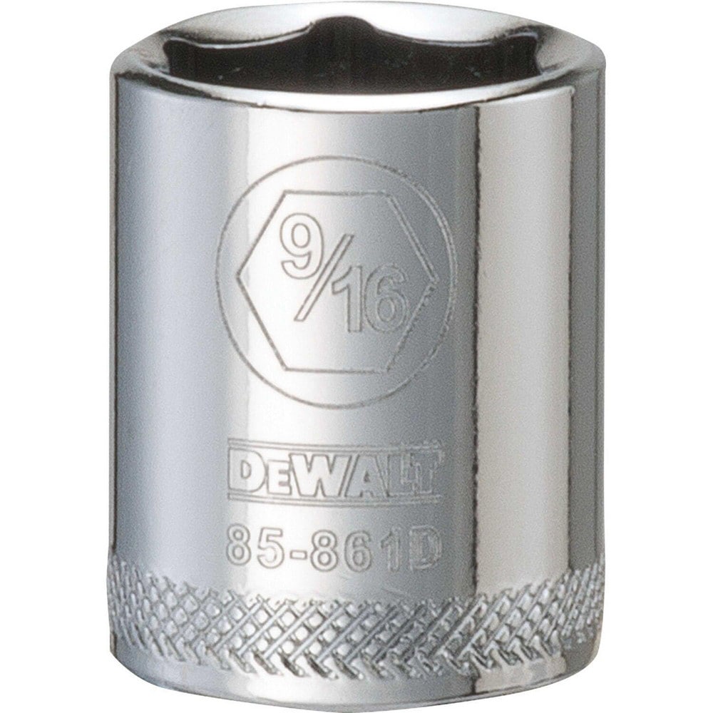 Standard  Hand Socket: 1/4" Drive, 9/16" Socket, 6-Point